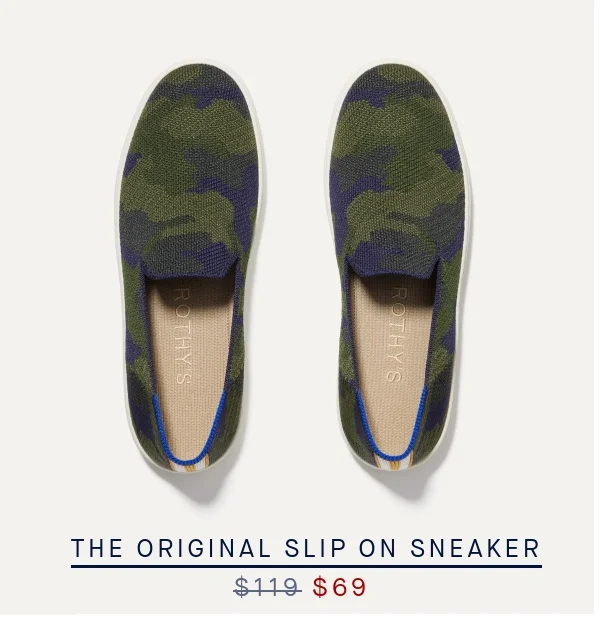 THE ORIGINAL SLIP ON SNEAKER now $69