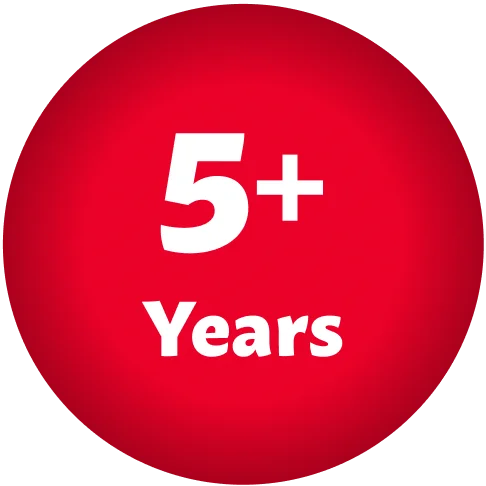 5 + Years