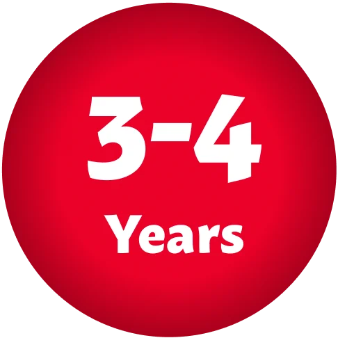 3-4 Years