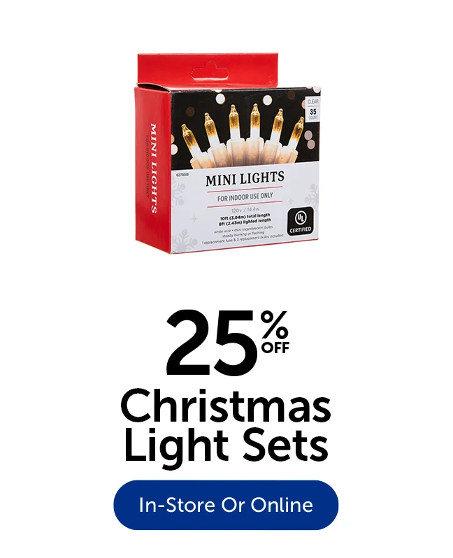25% Off Christmas Light Sets