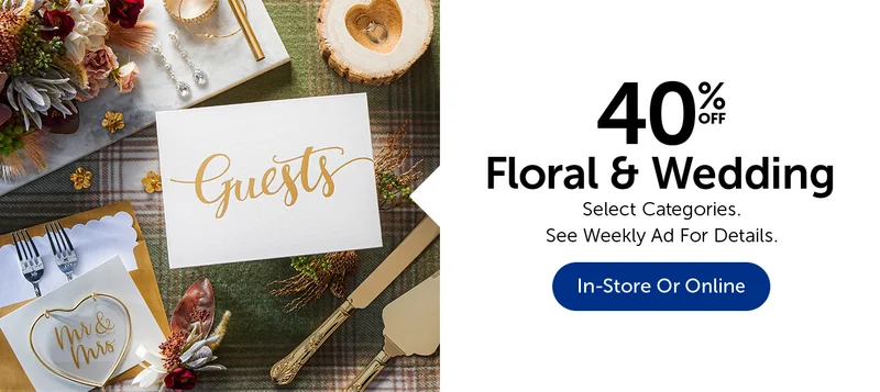 40% Off Floral & Wedding