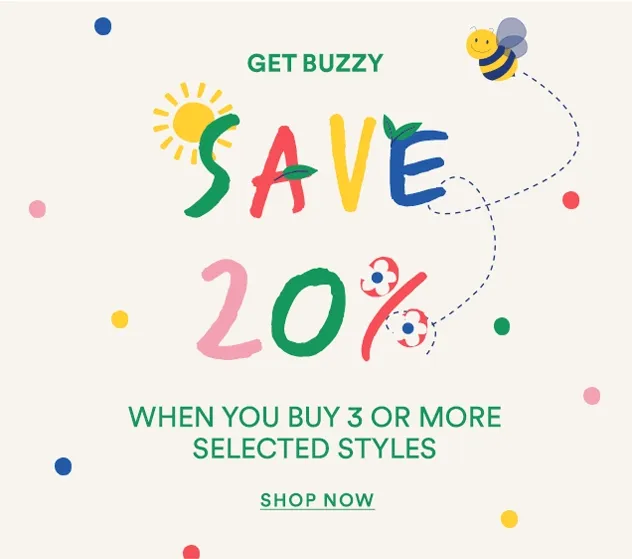 GET BUZZY SAVE 20%