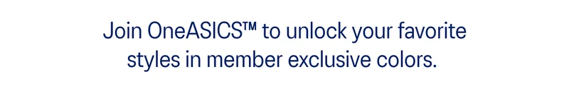Join OneASICS for member only styles