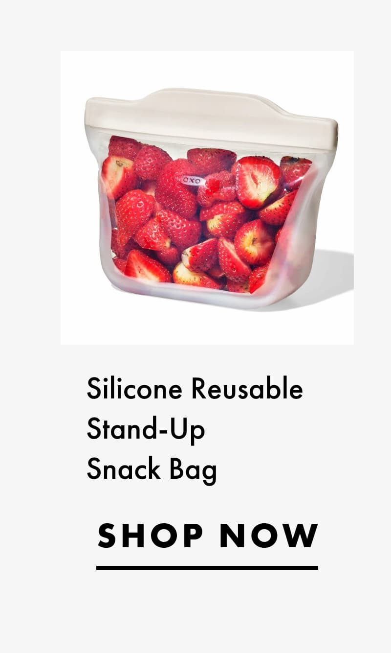 Silicone Reusable Stand-Up Snack Bag | Shop Now