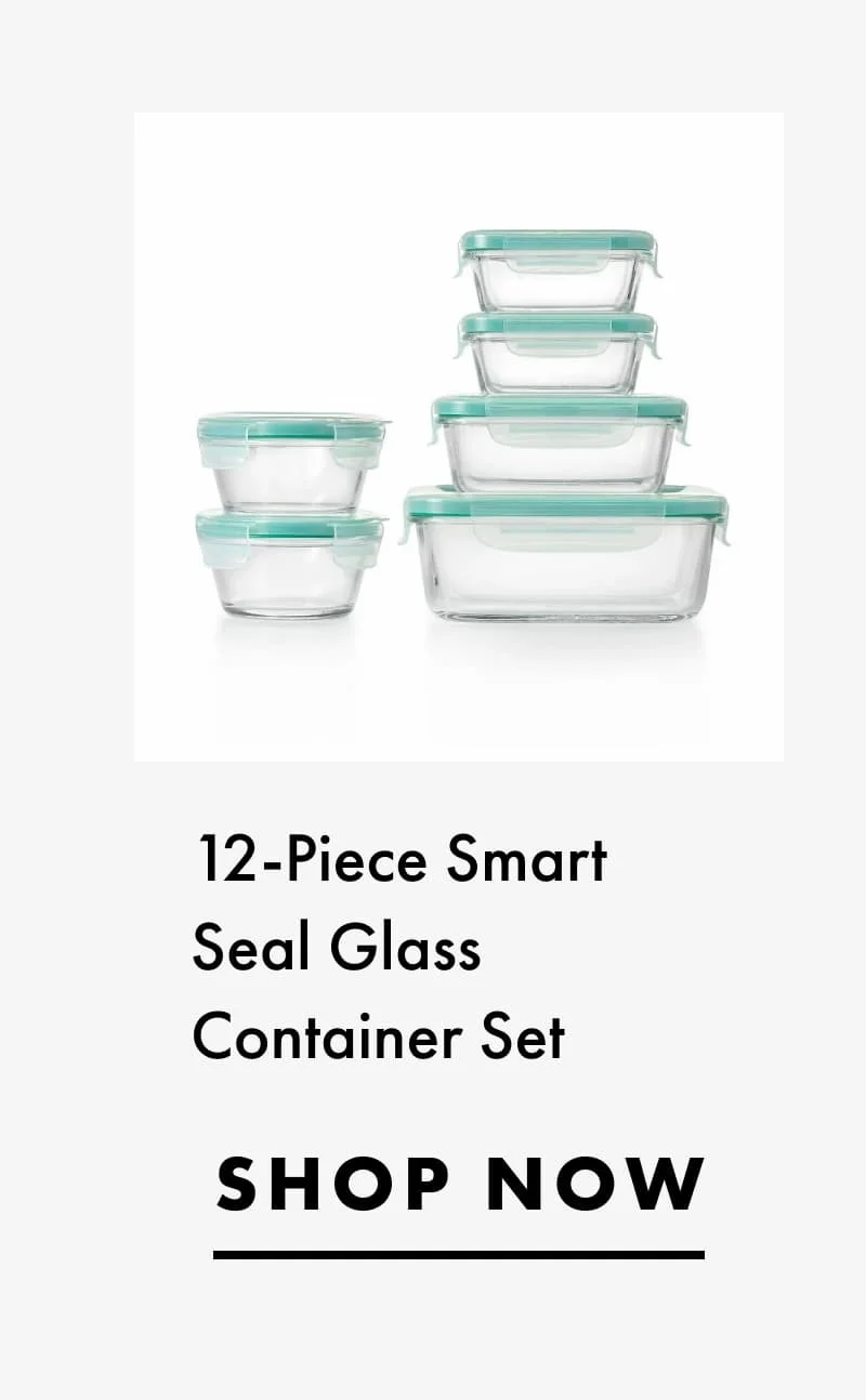 12-Piece Smart Seal Glass Container Set | Shop Now
