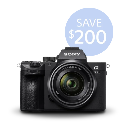 Alpha 7 III – Full-Frame Interchangeable Lens Camera & Lens Kit