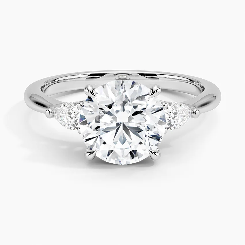 Petite Opera Three Stone Diamond Ring