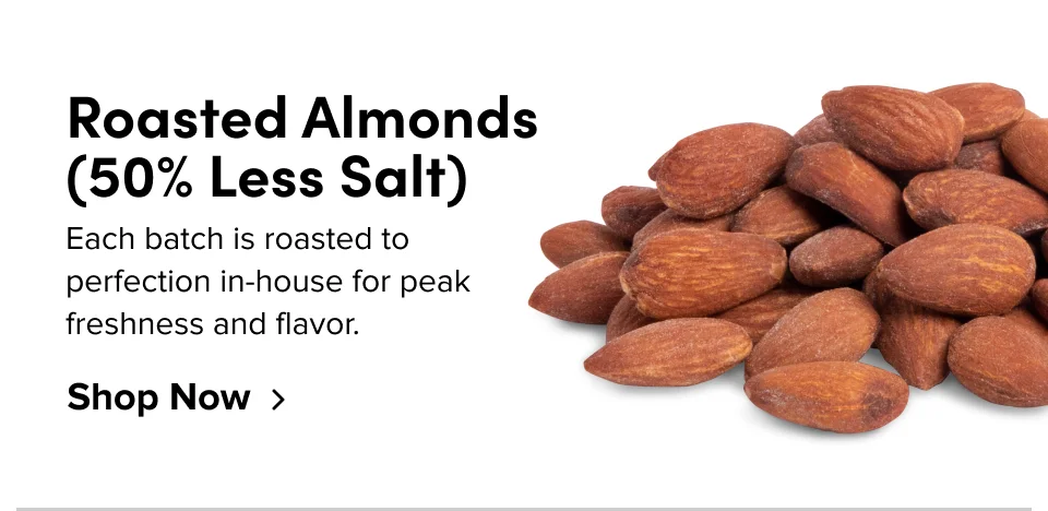 Roasted Almonds (50% Less Salt)