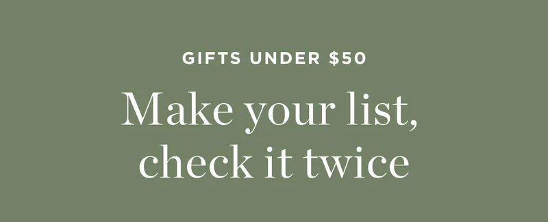 Make Your List, Check It Twice