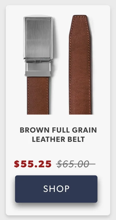 Shop Brown Full Grain Belt