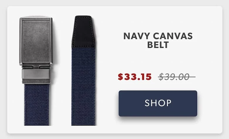 Shop Navy Canvas Belt Shop Navy Canvas Belt