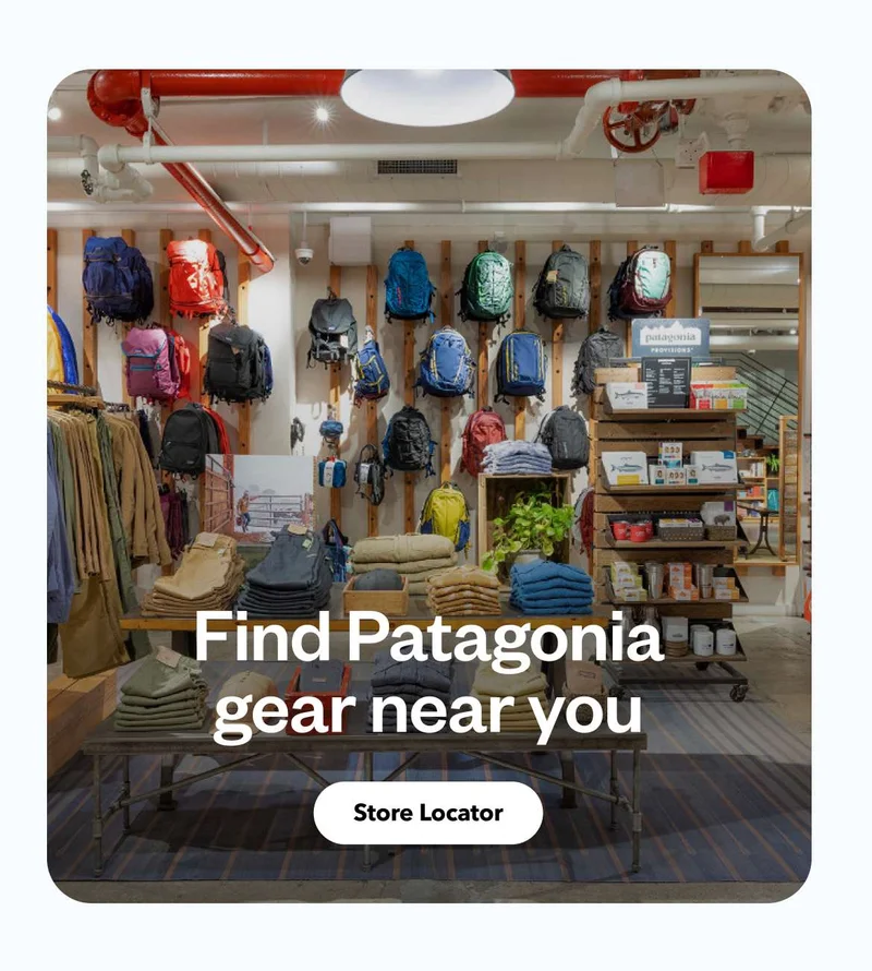 Find Patagonia gear near you. Store Locator.