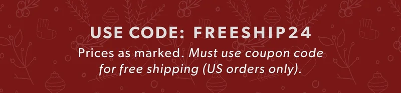 USE CODE: discount code for free shipping. Prices as marked.