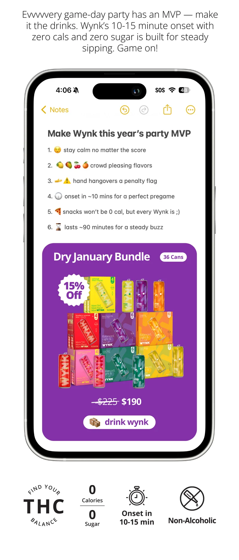 Make Wynk this year's party MVP [shop the Dry Jan bundle]