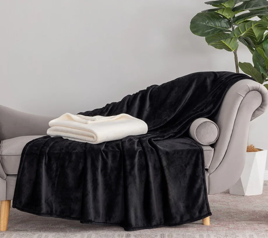 Berkshire S/2 60x70 Velvetsoft Plush Throws with Gift Boxes