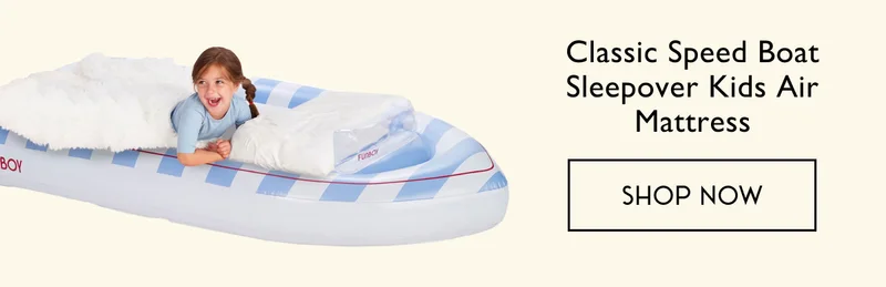 Classic Speed Boat Sleepover Kids Air Mattress