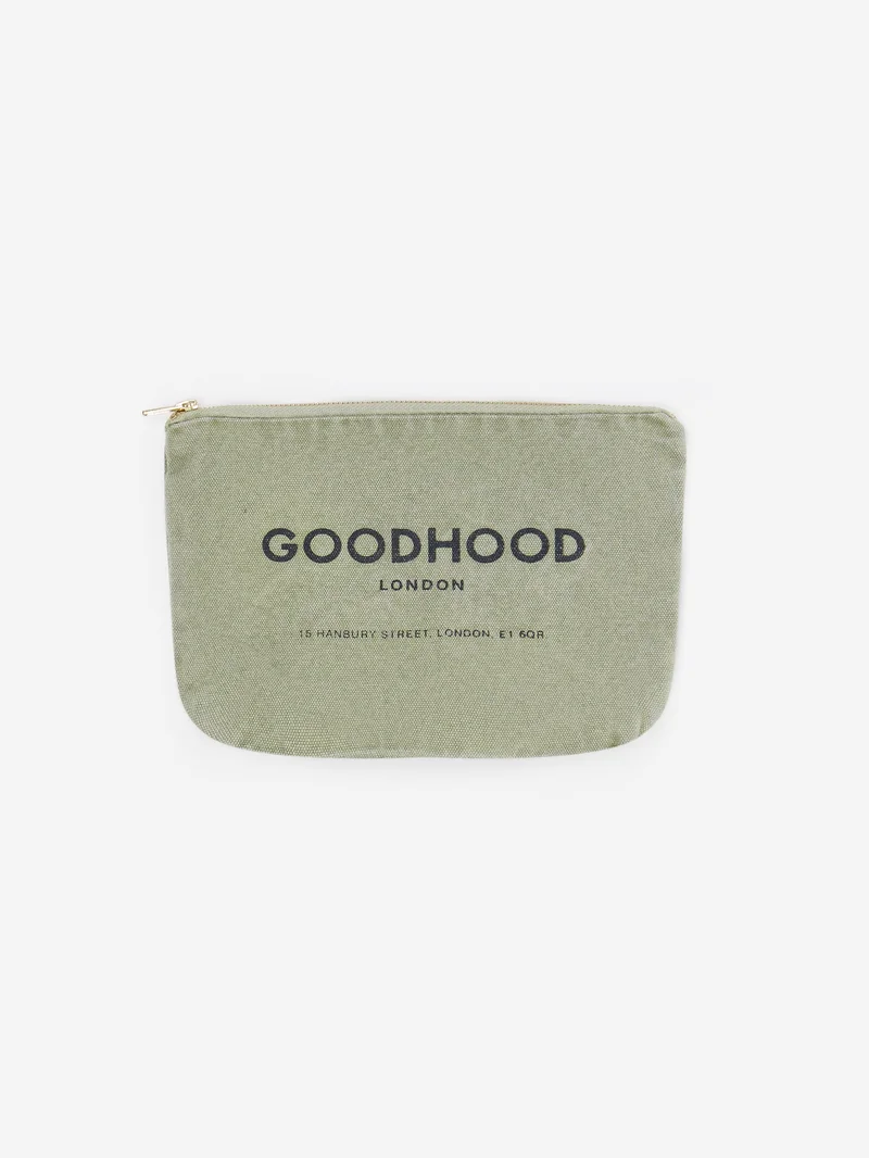 Image of Goodhood London Zip Pouch - Olive