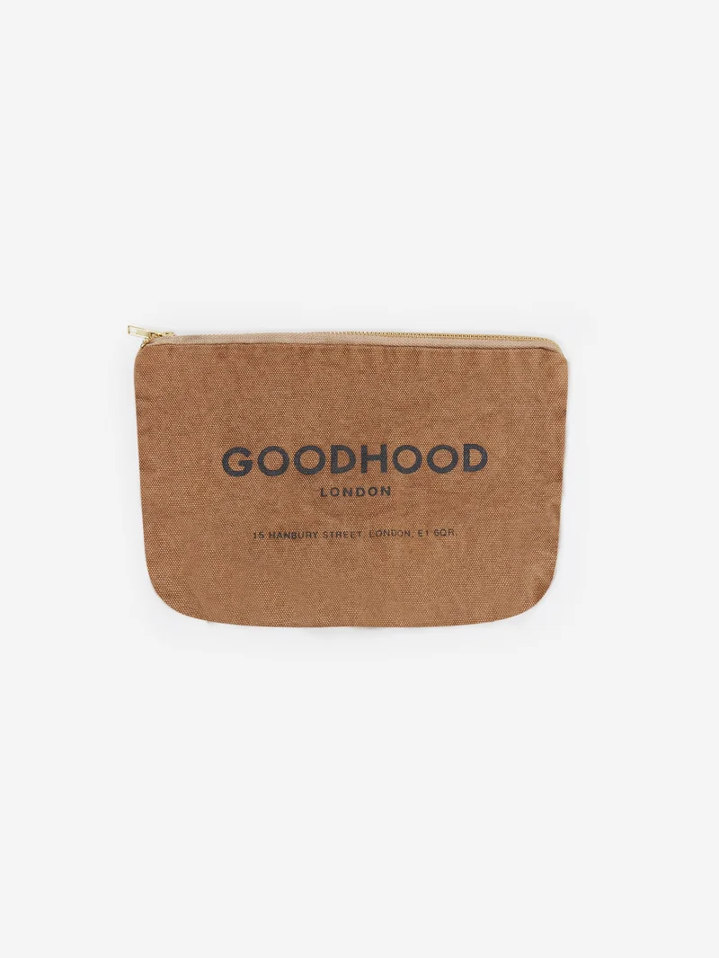 Image of Goodhood London Zip Pouch - Brown