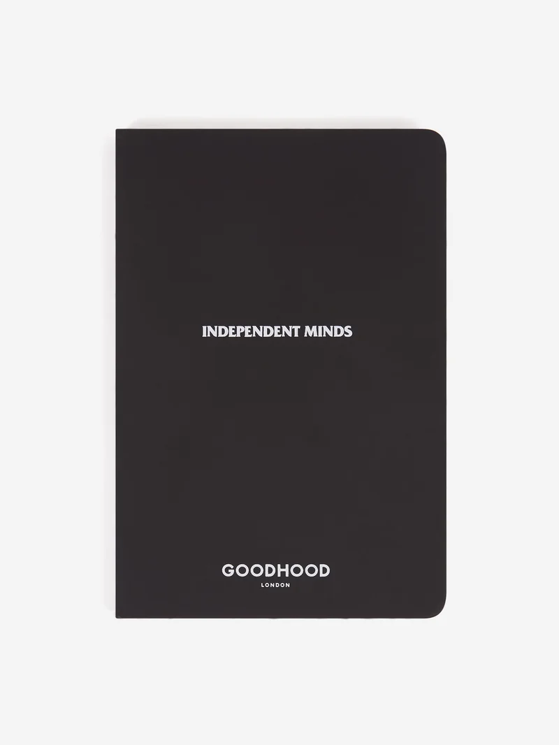 Image of Goodhood London Independent Minds A5 Notebook - Black