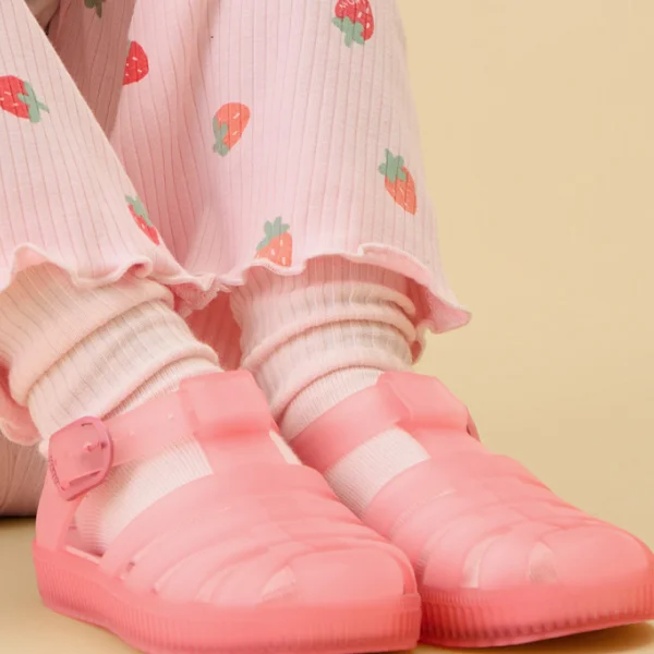 KIDLY by MORI Jelly Sandals - Raspberry Ice