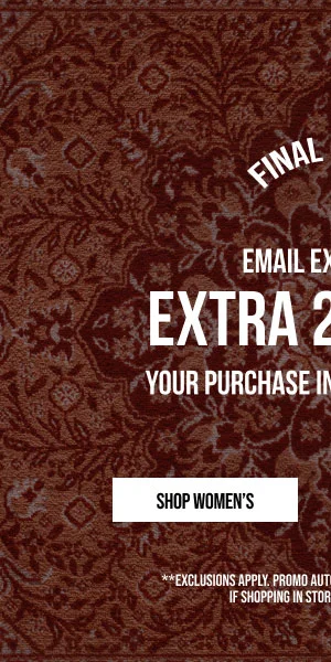 Extra 20% off Shop Women's