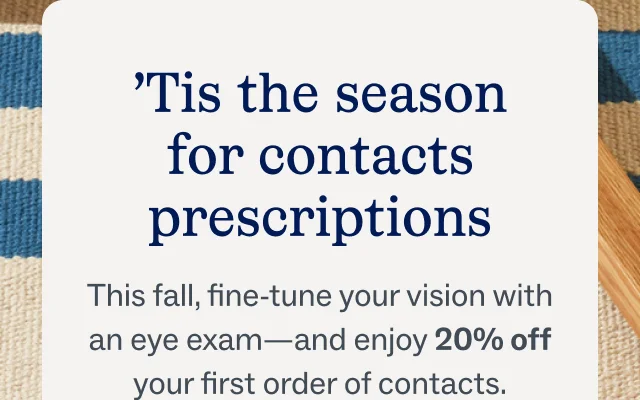 'Tis the season for contacts prescriptions 'Tis the season for contacts prescriptions