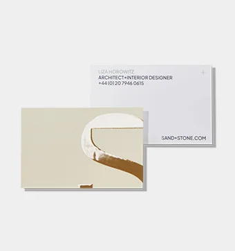 Raised Spot Gloss Business Cards