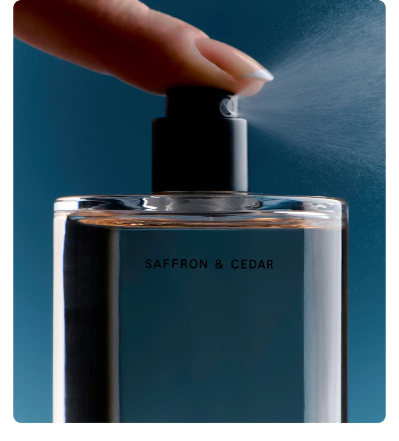 ALREADY ICONIC Highly-requested, highly-complimented, and here to stay—Saffron & Cedar Body Mist is is the object of their obsession. One spritz of this warm, delicately sweet fragrance will tell you why. SHOP NOW