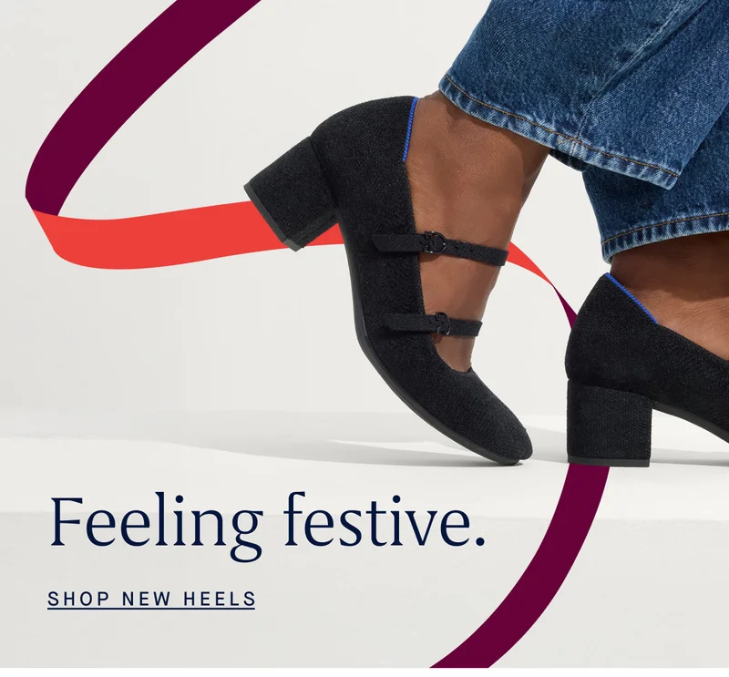 Feeling festive. SHOP NEW HEELS