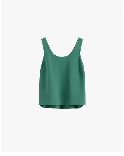 Silk Tank Sea Green