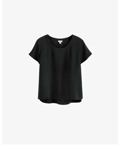 Silk Tee Black