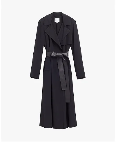 Silk Classic Trench Black