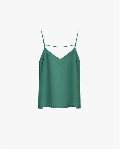 Silk Cami Sea Green