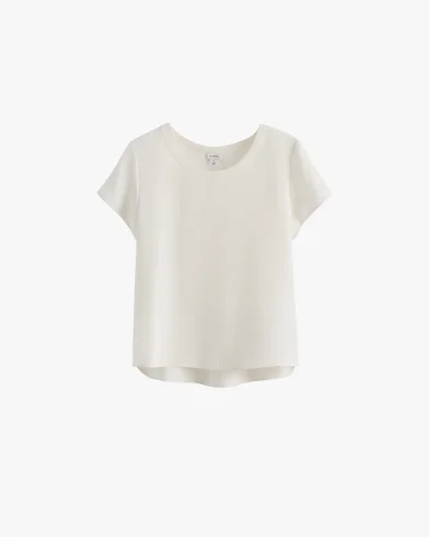 Silk Tee White