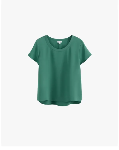 Silk Tee Sea Green