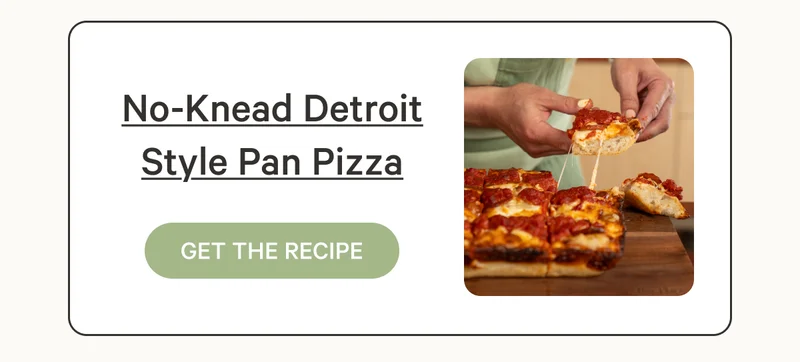 No-Knead Detroit Style Pizza recipe