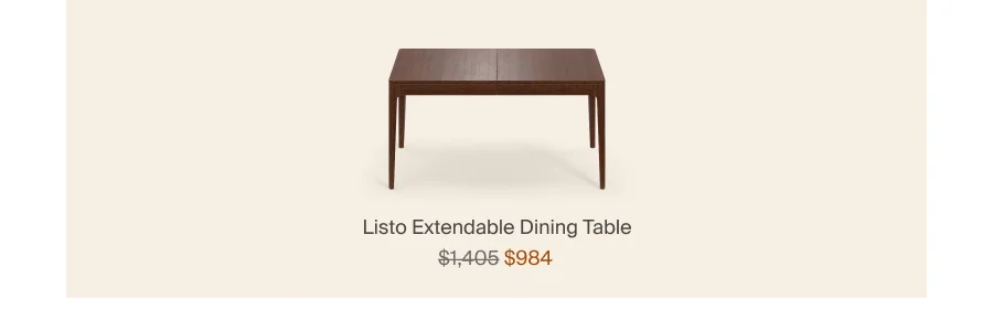 Listo Extendable Dining Table Listo Extendable Dining Table