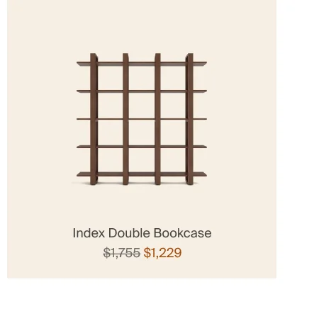 Index Double Bookcase Index Double Bookcase