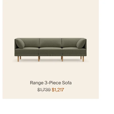Range 3-Piece Sofa Range 3-Piece Sofa