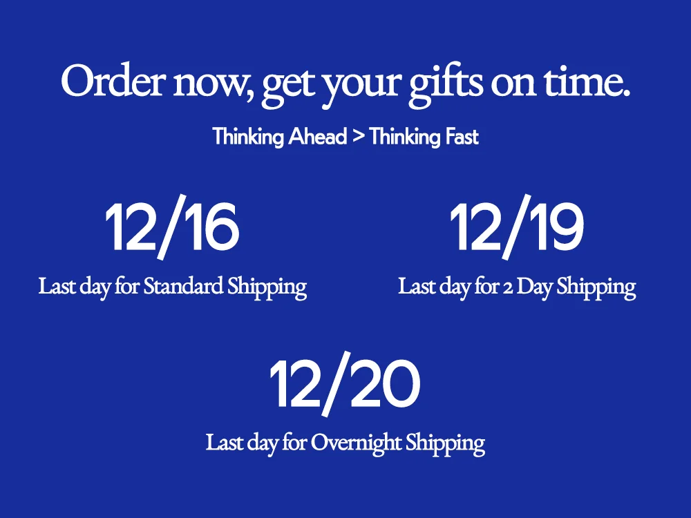 Holiday Shipping Cutoffs 2024
