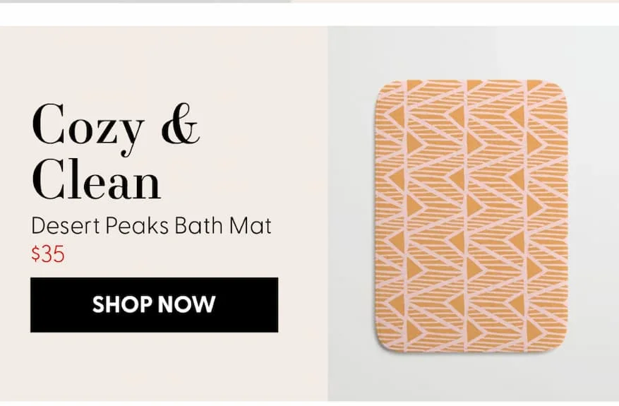 Desert Peaks Bath Mat