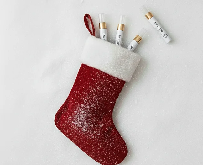 Moxielash Xtend Lash Serum in a holiday stocking