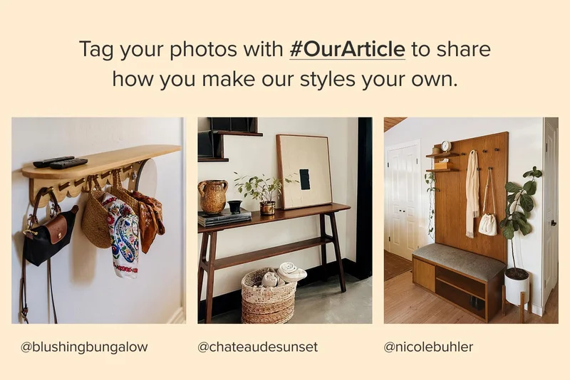 Tag your photos with #OurArticle to show how you make our styles your own.