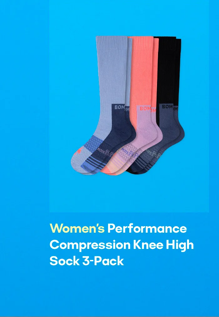 Women's Performance Compression Knee High Sock 3-Pack