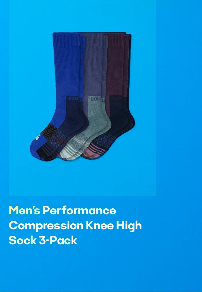 Men's Performance Compression Knee High Sock 3-Pack
