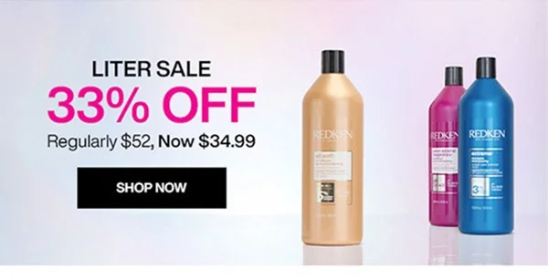 33% off liters