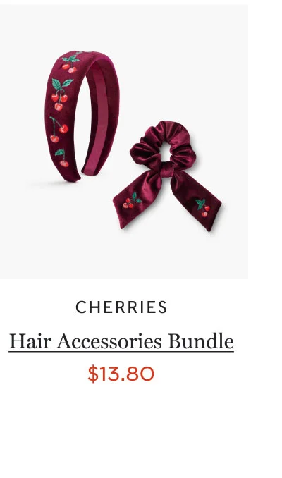 CHERRIES Hair Accessories Bundle $13.80