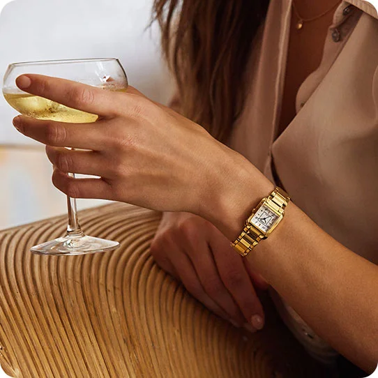 Woman wearing Citizen L Bianca watch