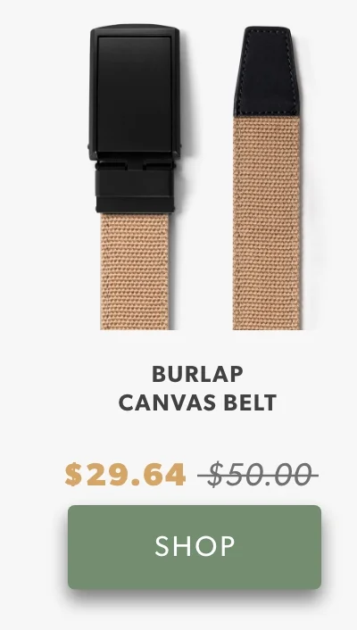 Shop Burlap Canvas Belt