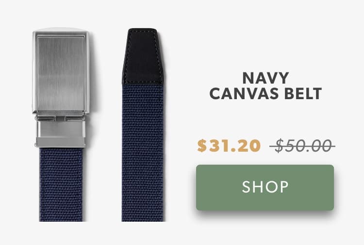 Shop Navy Canvas Belt